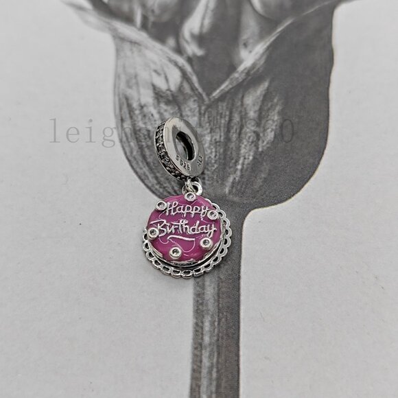 Pandora Pink Birthday Cake Dangle Charm - Picture 6 of 6